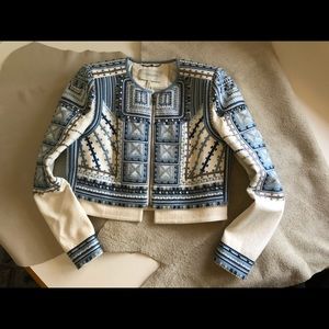 BCBG Runway Beaded & Embroidered Jacket